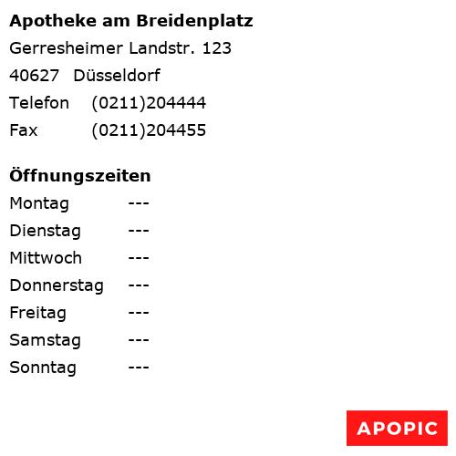 Bild von Apotheke am Breidenplatz in Düsseldorf
