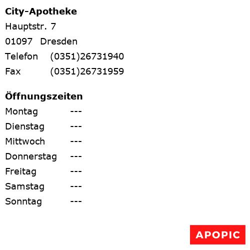 Bild von City-Apotheke in Dresden