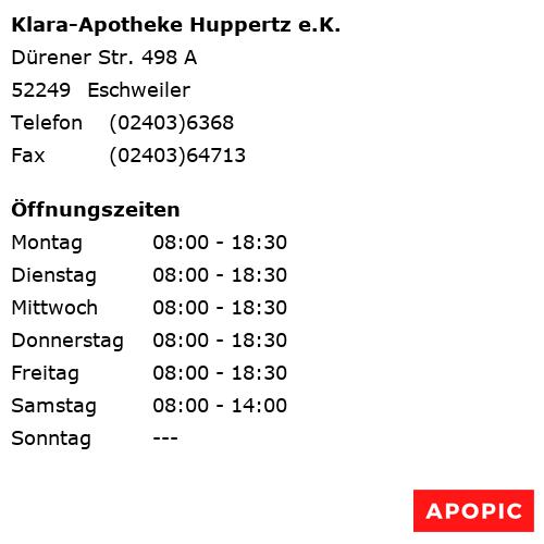 Bild von Klara-Apotheke Huppertz e.K. in Eschweiler
