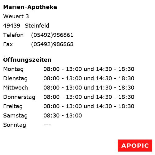 Bild von Marien-Apotheke in Steinfeld