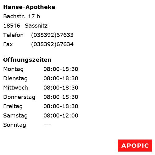 Bild von Hanse-Apotheke in Sassnitz
