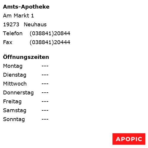 Bild von Amts-Apotheke in Neuhaus