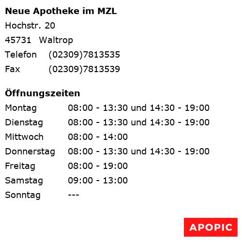 Bild von Neue Apotheke im MZL in Waltrop