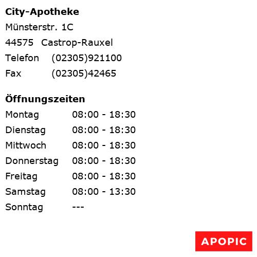 Bild von City-Apotheke in Castrop-Rauxel