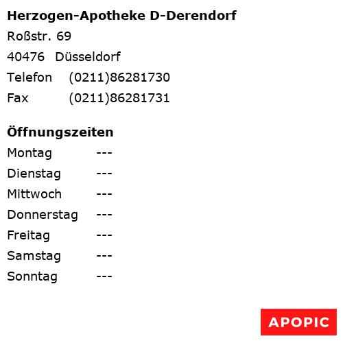 Bild von Herzogen-Apotheke D-Derendorf in Düsseldorf