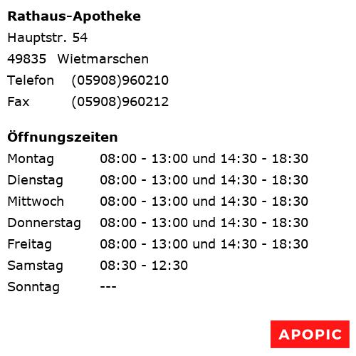 Bild von Rathaus-Apotheke in Wietmarschen