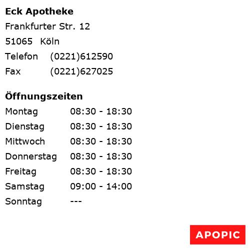 Bild von Eck Apotheke in Köln