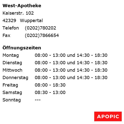 Bild von West-Apotheke in Wuppertal