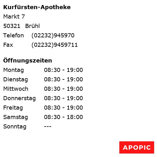 Bild von Kurfürsten-Apotheke in Brühl