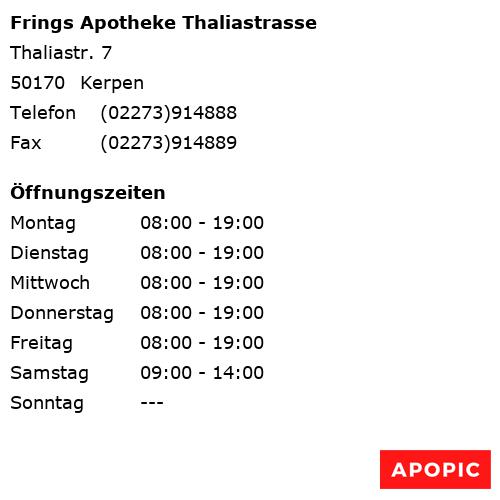 Bild von Frings Apotheke Thaliastrasse in Kerpen