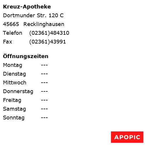 Bild von Kreuz-Apotheke in Recklinghausen