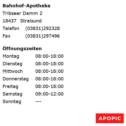 Bild von Bahnhof-Apotheke in Stralsund