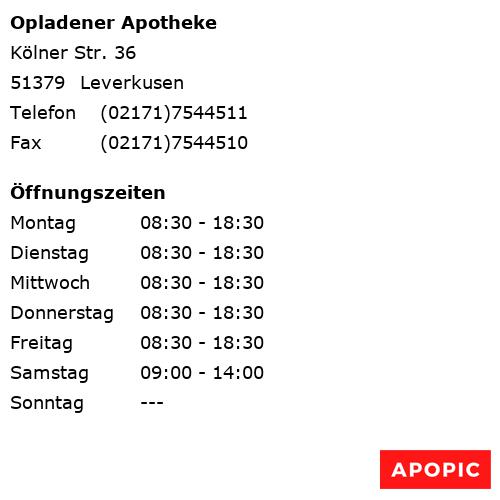 Bild von Opladener Apotheke in Leverkusen