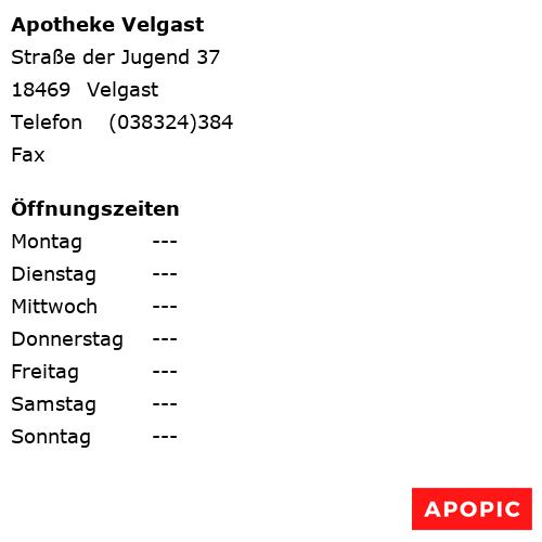 Bild von Apotheke Velgast in Velgast