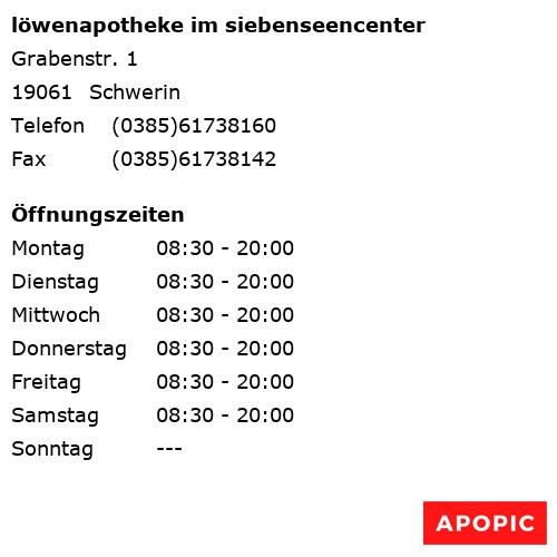 Bild von löwenapotheke im siebenseencenter in Schwerin