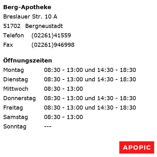 Bild von Berg-Apotheke in Bergneustadt