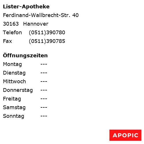 Bild von Lister-Apotheke in Hannover