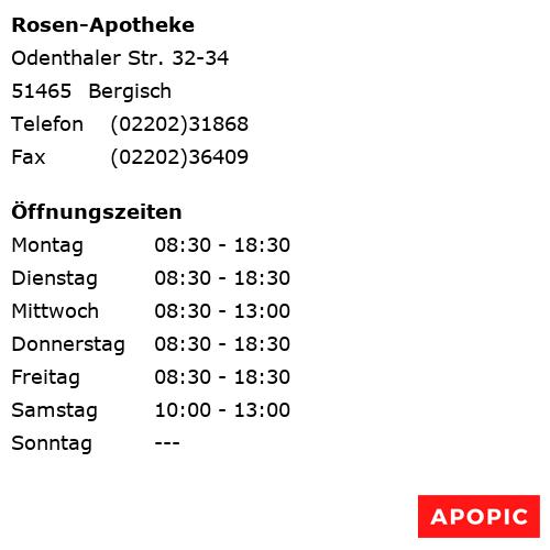 Bild von Rosen-Apotheke in Bergisch