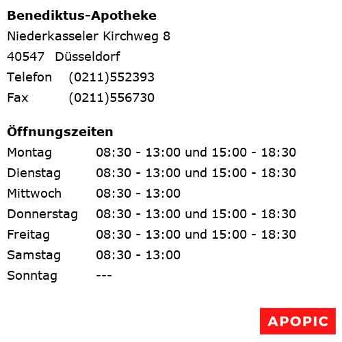 Bild von Benediktus-Apotheke in Düsseldorf