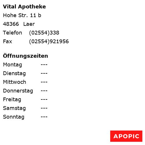Bild von Vital Apotheke in Laer