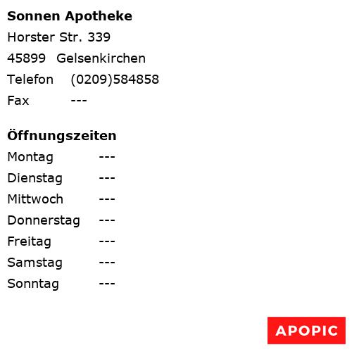 Bild von Sonnen Apotheke in Gelsenkirchen