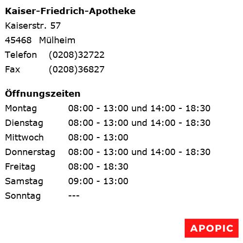Bild von Kaiser-Friedrich-Apotheke in Mülheim