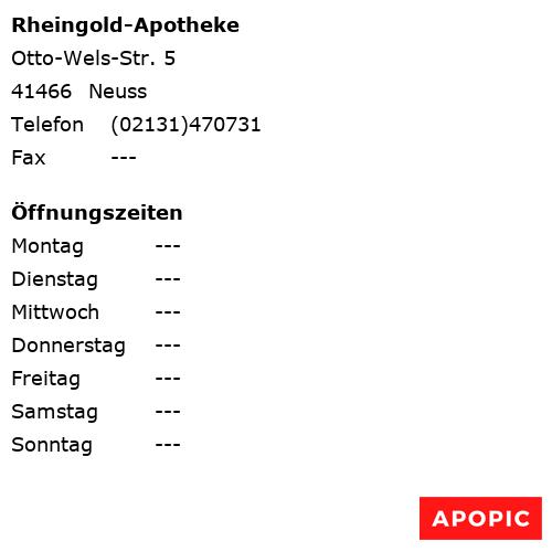 Bild von Rheingold-Apotheke in Neuss
