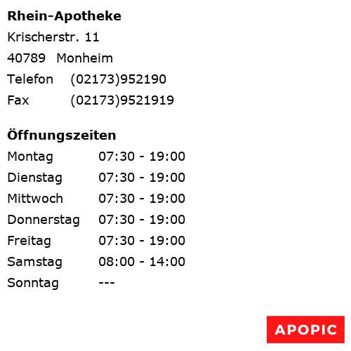 Bild von Rhein-Apotheke in Monheim