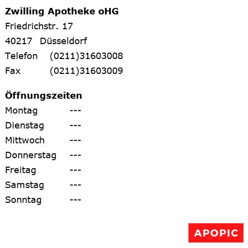 Bild von Zwilling Apotheke oHG in Düsseldorf