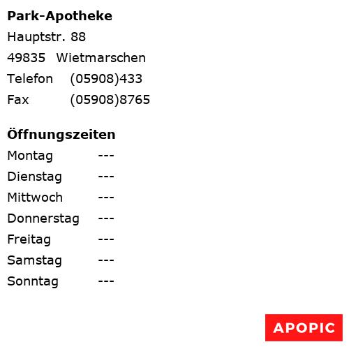 Bild von Park-Apotheke in Wietmarschen