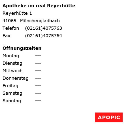 Bild von Apotheke im real Reyerhütte in Mönchengladbach