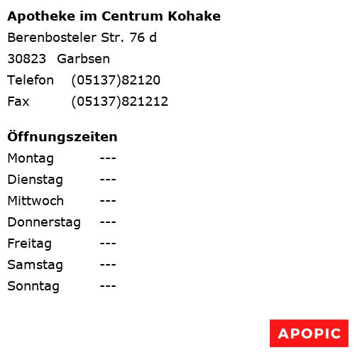 Bild von Apotheke im Centrum Kohake in Garbsen