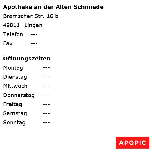 Bild von Apotheke an der Alten Schmiede in Lingen