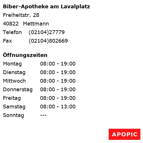Bild von Biber-Apotheke am Lavalplatz in Mettmann