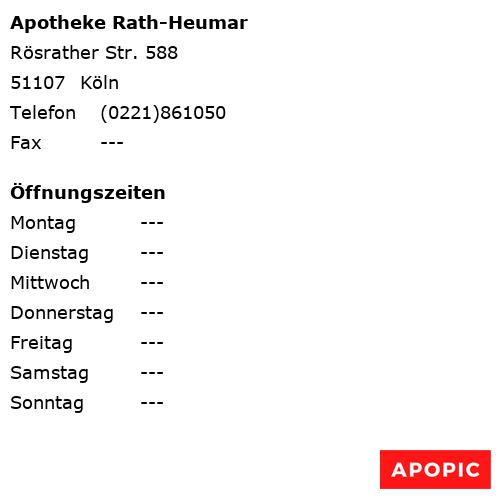 Bild von Apotheke Rath-Heumar in Köln