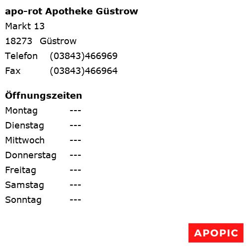 Bild von apo-rot Apotheke Güstrow in Güstrow