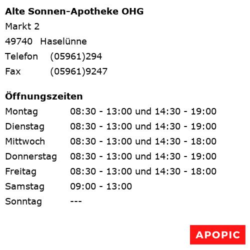 Bild von Alte Sonnen-Apotheke OHG in Haselünne