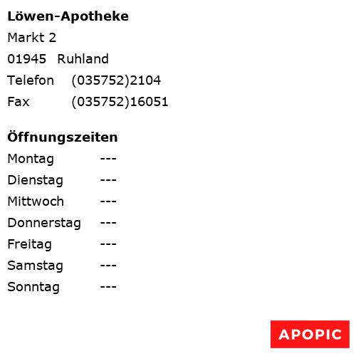 Bild von Löwen-Apotheke in Ruhland