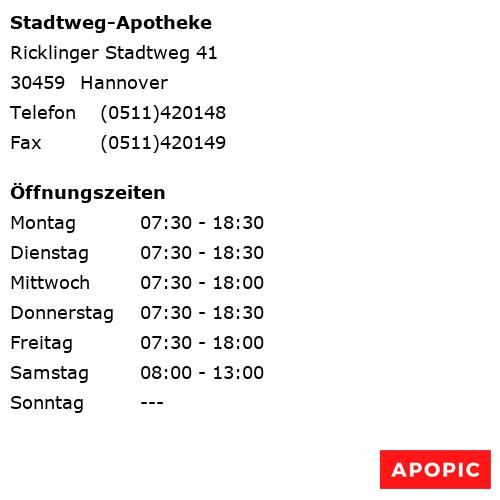 Bild von Stadtweg-Apotheke in Hannover
