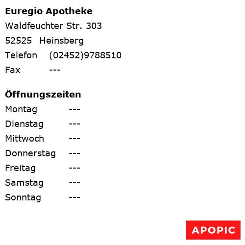 Bild von Euregio Apotheke in Heinsberg