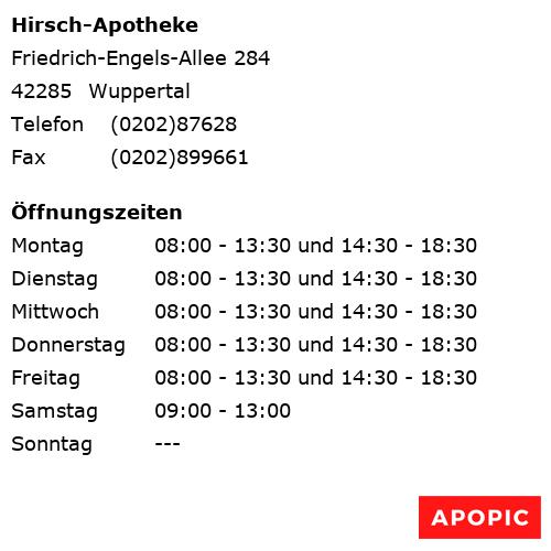 Bild von Hirsch-Apotheke in Wuppertal