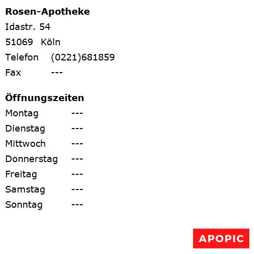 Bild von Rosen-Apotheke in Köln