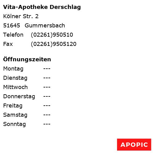 Bild von Vita-Apotheke Derschlag in Gummersbach