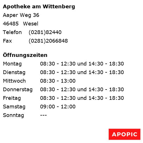 Bild von Apotheke am Wittenberg in Wesel