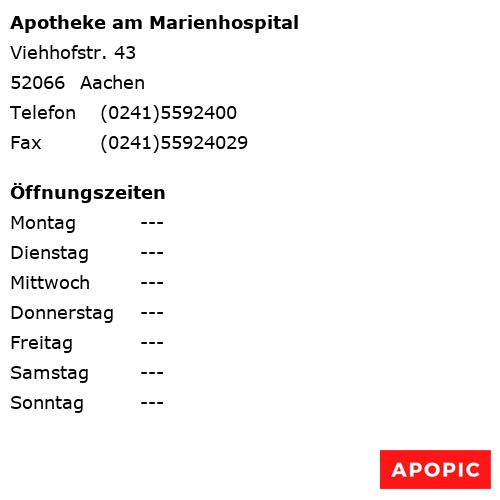 Bild von Apotheke am Marienhospital in Aachen