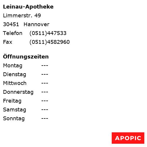 Bild von Leinau-Apotheke in Hannover