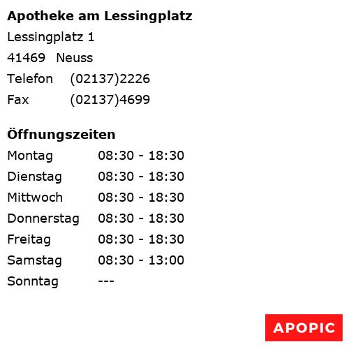 Bild von Apotheke am Lessingplatz in Neuss