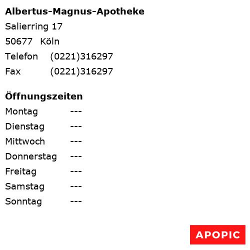 Bild von Albertus-Magnus-Apotheke in Köln