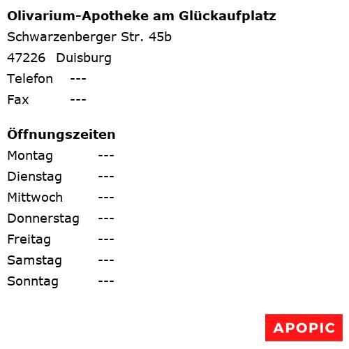 Bild von Olivarium-Apotheke am Glückaufplatz in Duisburg