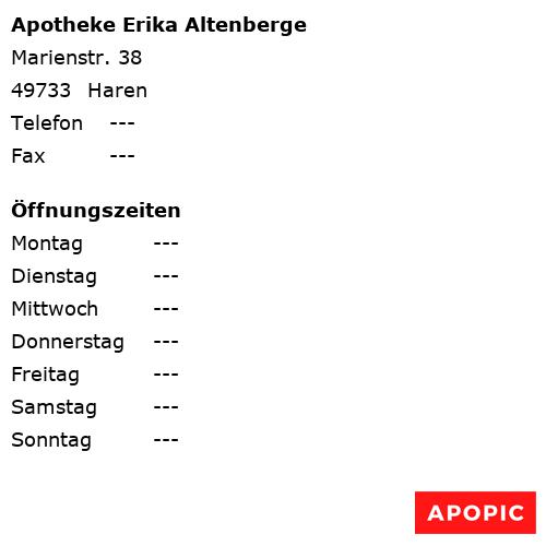 Bild von Apotheke Erika Altenberge in Haren